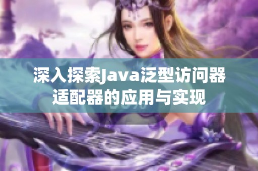 深入探索Java泛型访问器适配器的应用与实现