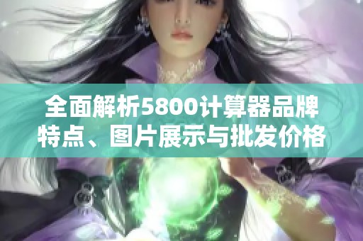 全面解析5800计算器品牌特点、图片展示与批发价格