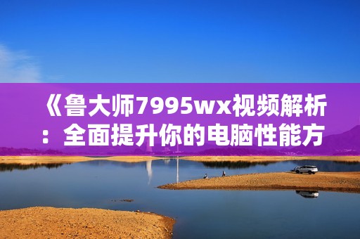 《鲁大师7995wx视频解析：全面提升你的电脑性能方法》