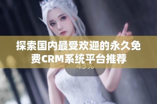 探索国内最受欢迎的永久免费CRM系统平台推荐