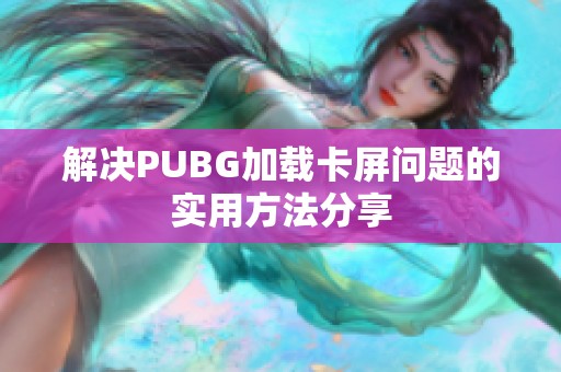 解决PUBG加载卡屏问题的实用方法分享