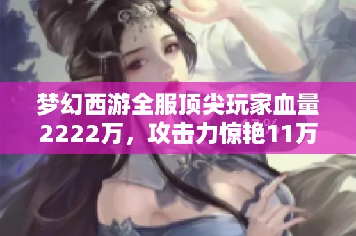 梦幻西游全服顶尖玩家血量2222万，攻击力惊艳11万！