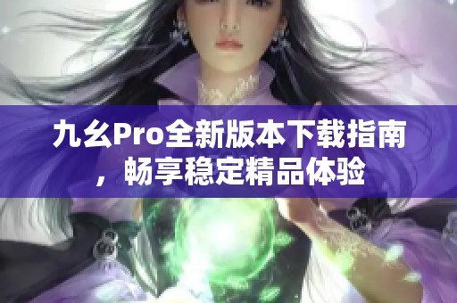 九幺Pro全新版本下载指南，畅享稳定精品体验