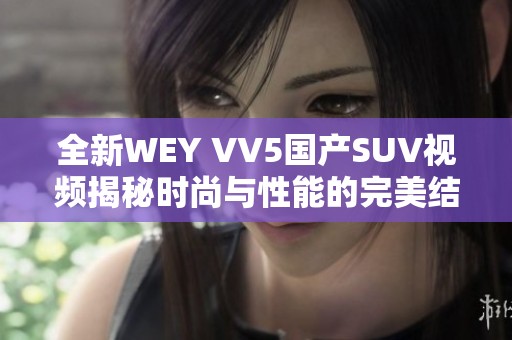 全新WEY VV5国产SUV视频揭秘时尚与性能的完美结合