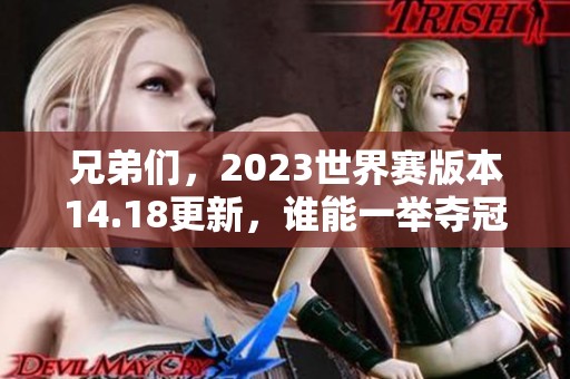 兄弟们，2023世界赛版本14.18更新，谁能一举夺冠？