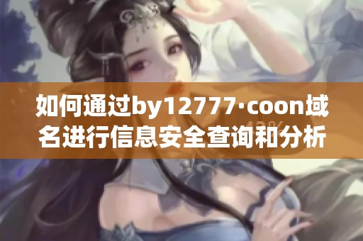 如何通过by12777·coon域名进行信息安全查询和分析