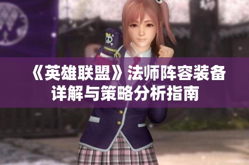 《英雄联盟》法师阵容装备详解与策略分析指南