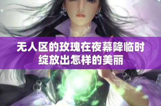 无人区的玫瑰在夜幕降临时绽放出怎样的美丽