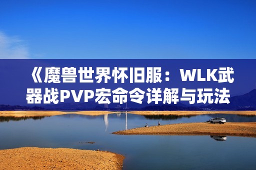 《魔兽世界怀旧服：WLK武器战PVP宏命令详解与玩法技巧》