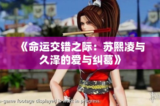 《命运交错之际：苏熙凌与久泽的爱与纠葛》