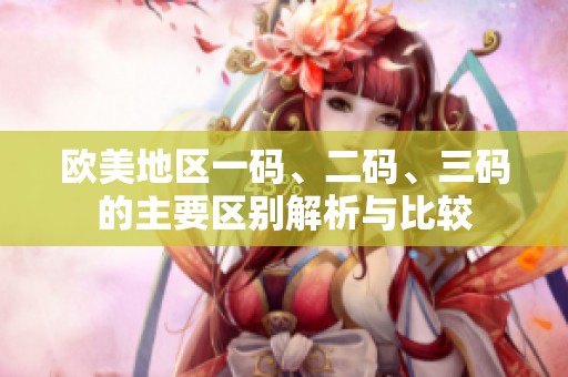 欧美地区一码、二码、三码的主要区别解析与比较