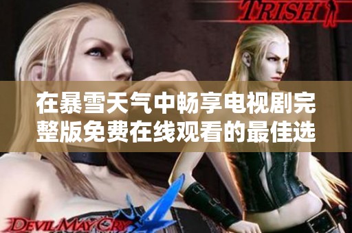 在暴雪天气中畅享电视剧完整版免费在线观看的最佳选择