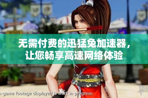无需付费的迅猛兔加速器，让您畅享高速网络体验