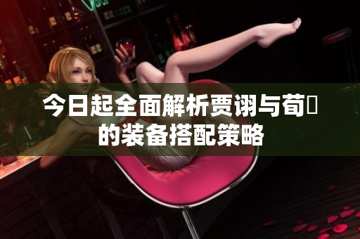 今日起全面解析贾诩与荀彧的装备搭配策略