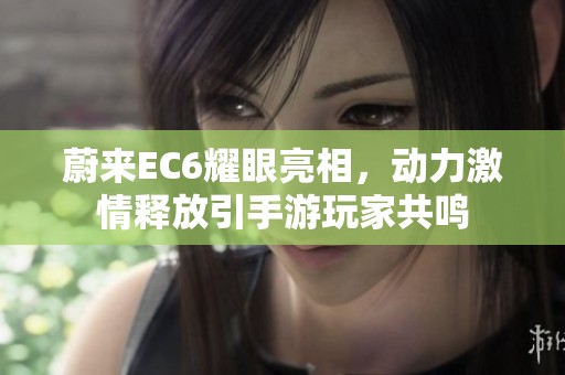 蔚来EC6耀眼亮相，动力激情释放引手游玩家共鸣