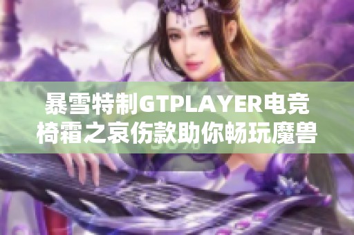 暴雪特制GTPLAYER电竞椅霜之哀伤款助你畅玩魔兽世界