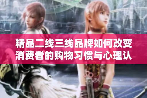 精品二线三线品牌如何改变消费者的购物习惯与心理认知