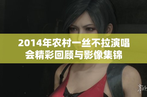 2014年农村一丝不拉演唱会精彩回顾与影像集锦