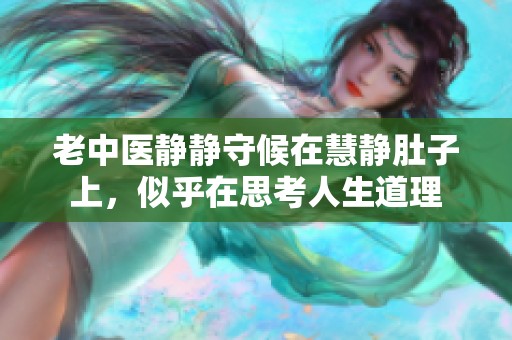 老中医静静守候在慧静肚子上，似乎在思考人生道理
