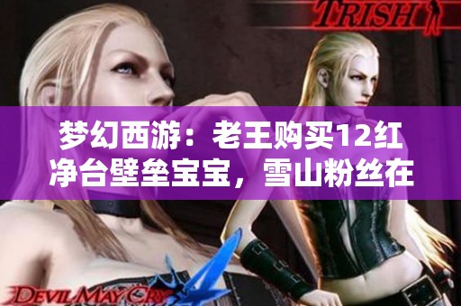 梦幻西游：老王购买12红净台壁垒宝宝，雪山粉丝在酒吧宣传活动！