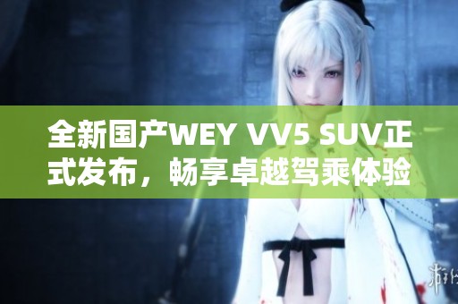 全新国产WEY VV5 SUV正式发布，畅享卓越驾乘体验