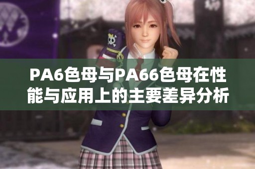 PA6色母与PA66色母在性能与应用上的主要差异分析