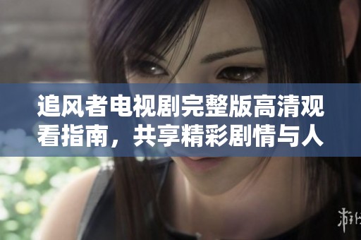 追风者电视剧完整版高清观看指南，共享精彩剧情与人物解析