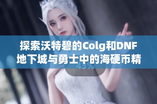 探索沃特碧的Colg和DNF地下城与勇士中的海硬币精彩方案推荐
