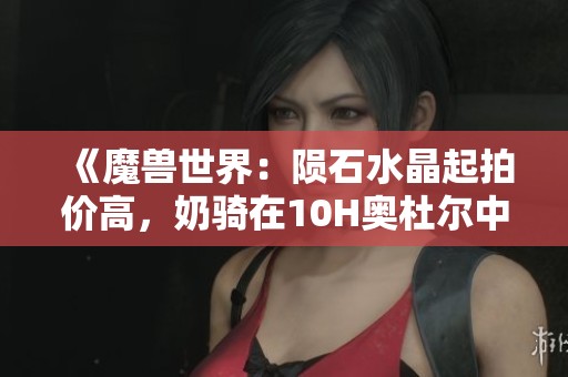 《魔兽世界：陨石水晶起拍价高，奶骑在10H奥杜尔中成冤大头》