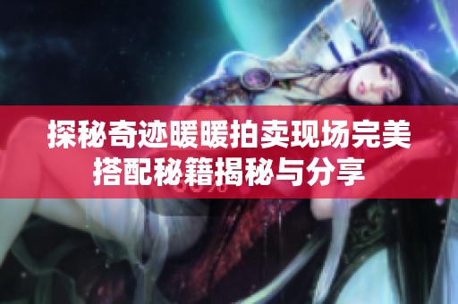 探秘奇迹暖暖拍卖现场完美搭配秘籍揭秘与分享