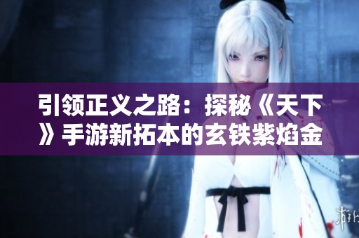 引领正义之路：探秘《天下》手游新拓本的玄铁紫焰金纹饰兵