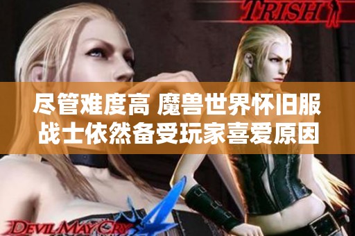 尽管难度高 魔兽世界怀旧服战士依然备受玩家喜爱原因解析