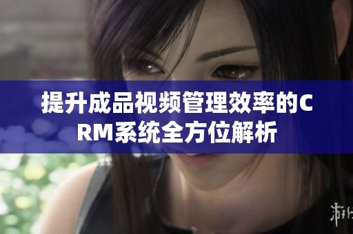 提升成品视频管理效率的CRM系统全方位解析