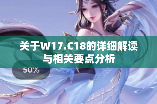 关于W17.C18的详细解读与相关要点分析