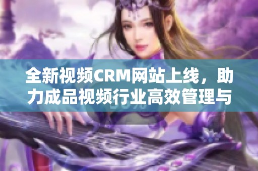 全新视频CRM网站上线，助力成品视频行业高效管理与营销