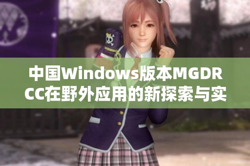 中国Windows版本MGDRCC在野外应用的新探索与实践