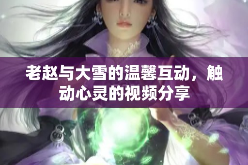 老赵与大雪的温馨互动，触动心灵的视频分享