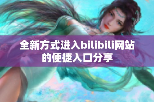 全新方式进入bilibili网站的便捷入口分享
