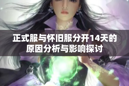 正式服与怀旧服分开14天的原因分析与影响探讨