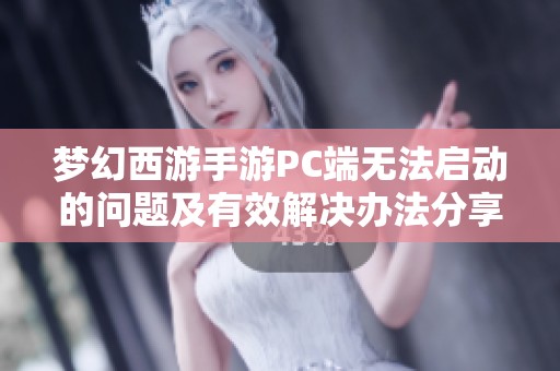 梦幻西游手游PC端无法启动的问题及有效解决办法分享